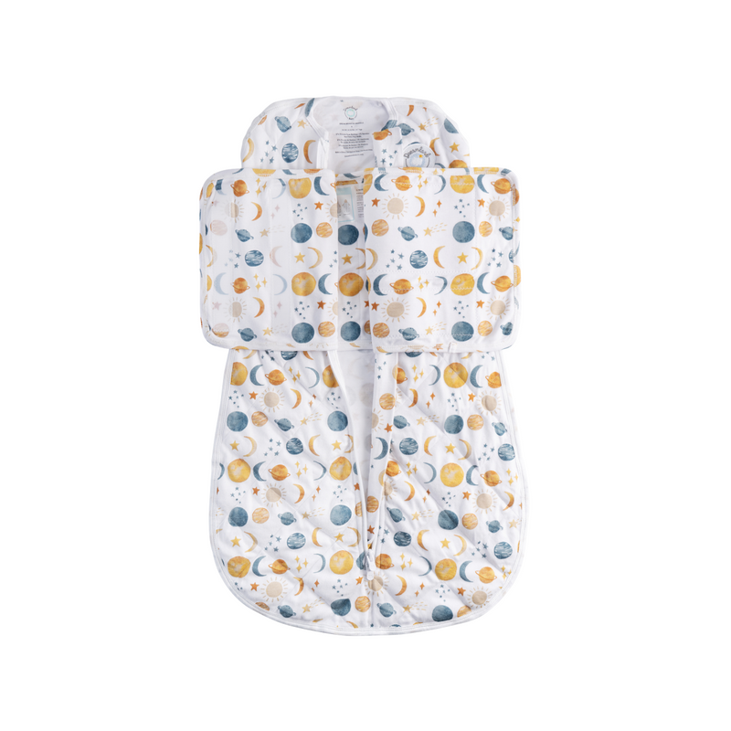 Bamboo Weighted Swaddle, 0-6 months - Planets