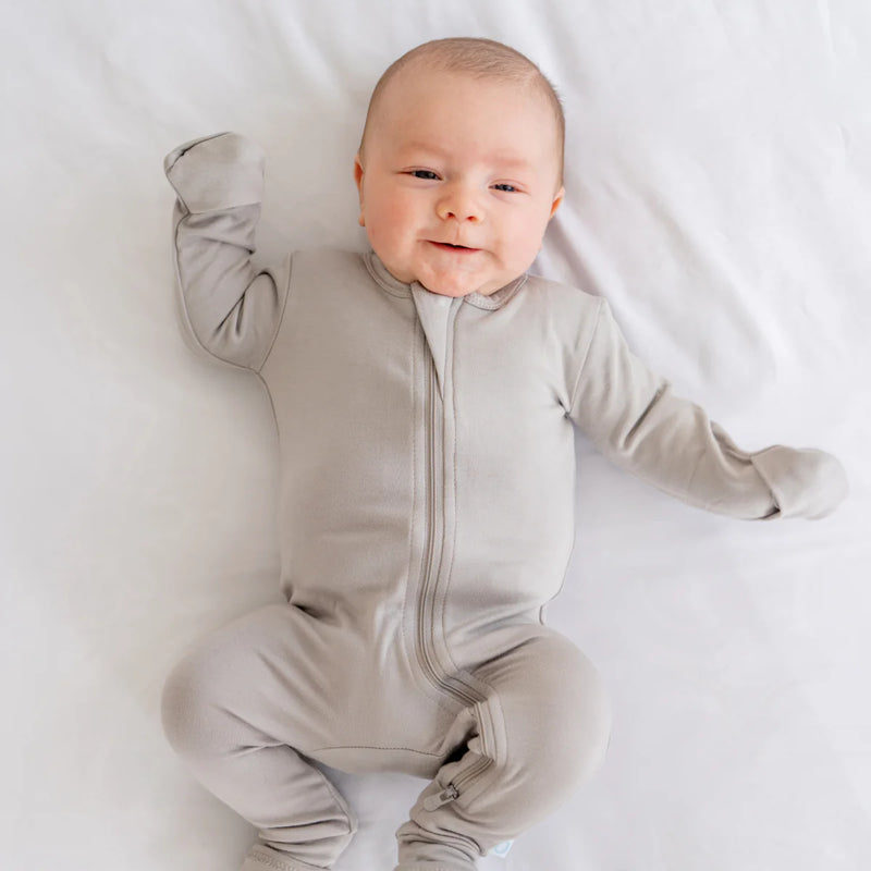 Baby Bamboo Pajamas w DreamCuffs Solids Dreamland Baby Canada