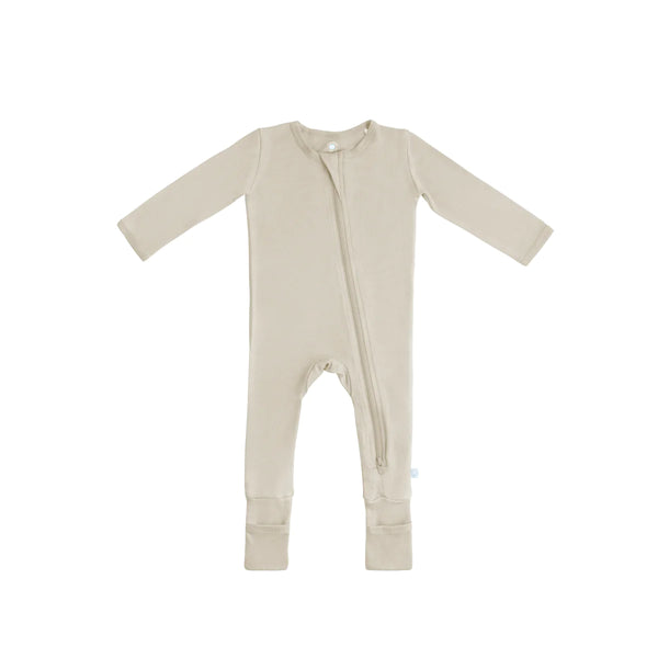 Baby Bamboo Pajamas w/ DreamCuffs™ - Oat