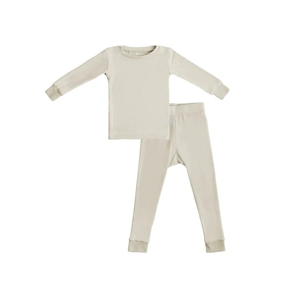 Toddler Bamboo Pajamas - Oat - Warehouse Sale - Final Sale