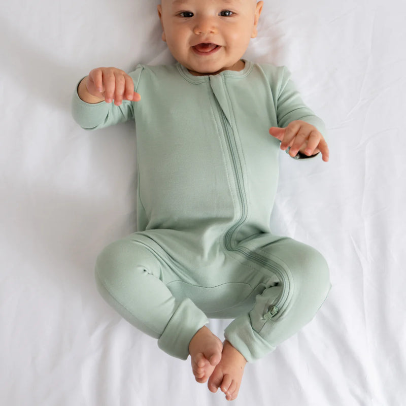 Baby Bamboo Pajamas w DreamCuffs Solids Dreamland Baby Canada