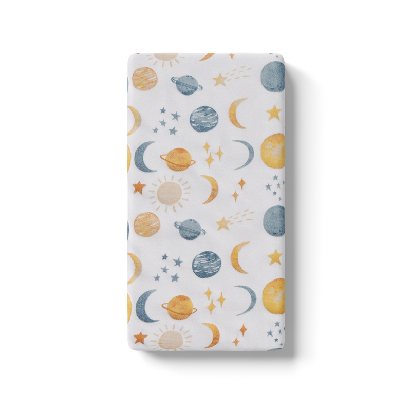 Bamboo Fitted Crib Sheets - Planets